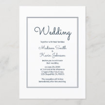 Convite de Casamento Cursivo Mínimo Simples