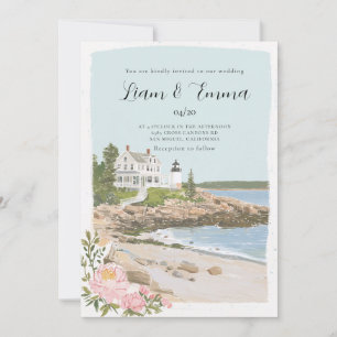Convite de Casamento da Costa do Maine