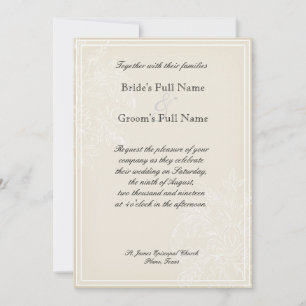 Convite de casamento da Glória da Manhã