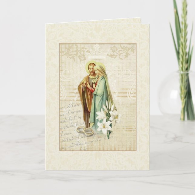 Convite de Casamento da Igreja Católica Tradiciona (Frente)