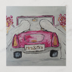 Convite de casamento da Sra. e da Sra.