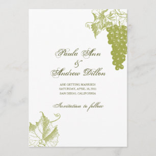 Convite de Casamento da Vinícola