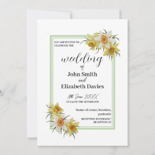 Convite De Casamento Daffodil
