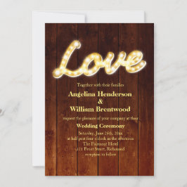 Convite de casamento das Luzes da Marquee - consel