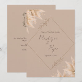 Convite de Casamento das Pampas Sussurrantes