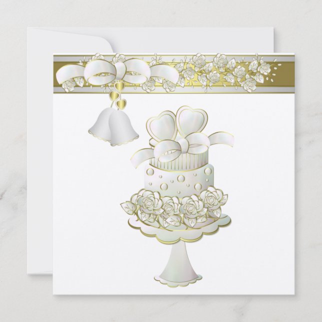 Convite De Casamento De 5,25" x 5,25" (Frente)