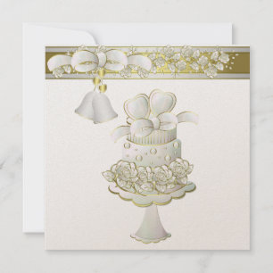 Convite De Casamento De 5,25" x 5,25"