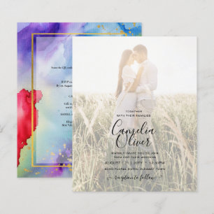 Convite de casamento de Álcool INK do Orgulho Arco