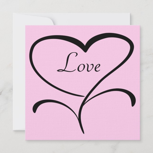 Convite de Casamento de Amor (Frente)