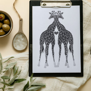 Convite De Casamento De Amor De Girafa