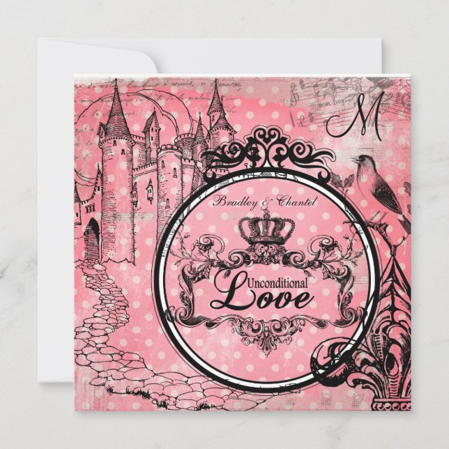 Convite de casamento de Amor Incondicional do Boli (Frente)