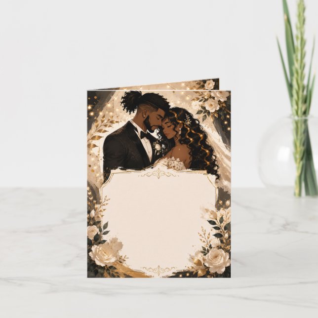 Convite de Casamento de Anime Moderno para Casais  (Frente)