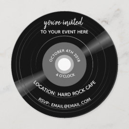 convite de casamento de aniversário para música vi