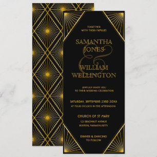 Convite De Casamento De Arte De Casamento De Gatsb