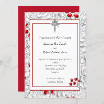 Convite de Casamento de Berry de Natal