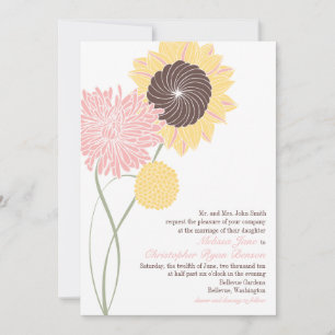 Convite De Casamento De Blossomas De Jardim