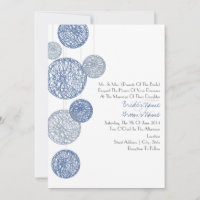 Convite De Casamento De Blue Twine Globes