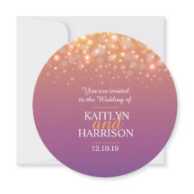 Convite de casamento de bolhas de faísca de champa