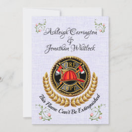 Convite de Casamento de Bombeiro