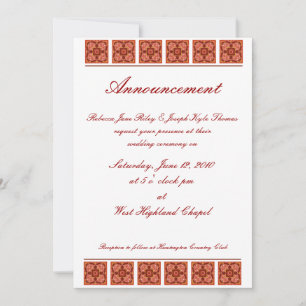 Convite de Casamento de Canela