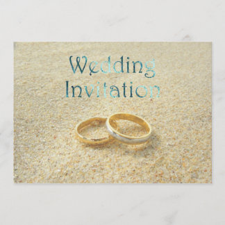 Convite de Casamento de Casamentos de Praia