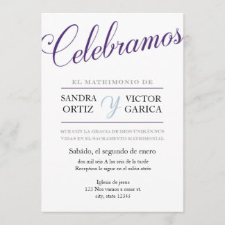 Convite de casamento de Celebramos