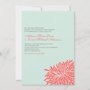 Convite De Casamento De Chrysanthemum Em Pequim
