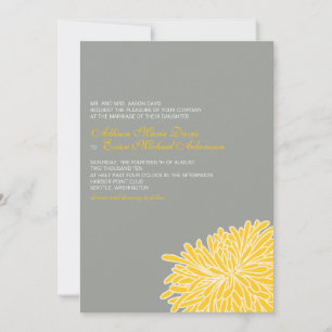 Convite De Casamento De Chrysanthemum Em Pequim