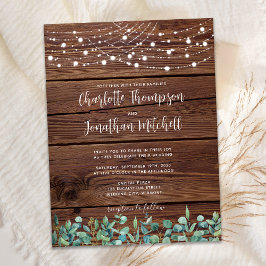 Convite de casamento de Código QR das Luzes de Cad