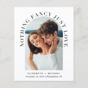 Convite de Casamento de Código QR de Foto de Arch