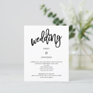 Convite de Casamento de Código QR de Script de Ar