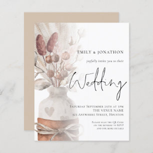 Convite de casamento de Código QR de Sobreposição