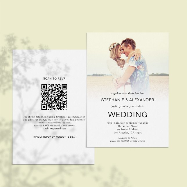 Convite de Casamento de Código QR para Sobreposiçã (Criador carregado)