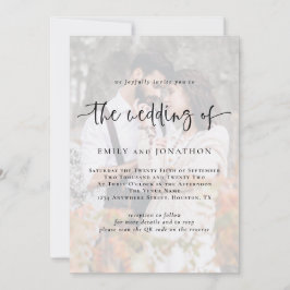 Convite de Casamento de Código QR para Sobreposiçã