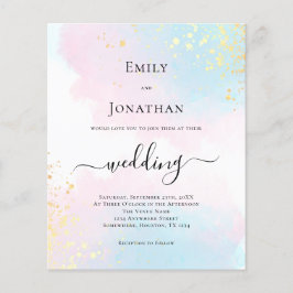 Convite De Casamento De Cor Azul-Azul-Cor-De-Água