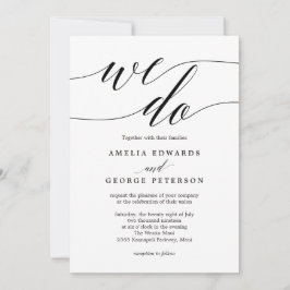 Convite de casamento de COR EDITÁVEL de Script Mod