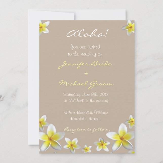 Convite de Casamento de Destino (Frente)