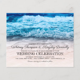 Convite de Casamento de Destino à Beira-Mar dentro