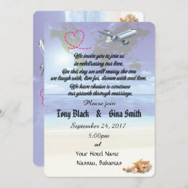 Convite de Casamento de Destino de Caribe