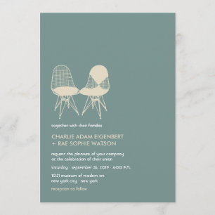 Convite de casamento De Eames De Cabeça Perfeito