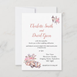 Convite de casamento de Estilo Parisiense