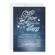 Convite de Casamento de Estrelas