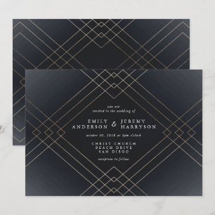 Convite De Casamento De Excelente Gatsby De Arte G