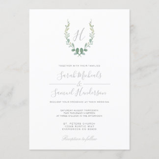 Convite de casamento de fazenda Eucalyptus