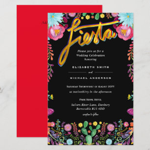 CONVITE DE CASAMENTO de Flores de Arte Folclórica