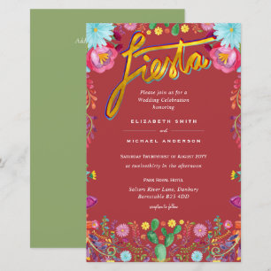 CONVITE DE CASAMENTO de Flores de Arte Folclórica