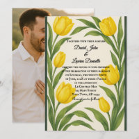 Convite De Casamento De Foto Reverie De Tulip