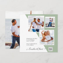 Convite de casamento de Fotografia Chic QR Código 