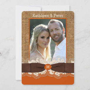 Convite de casamento DE FOTOGRAFIA DO Arco FAUX Bu