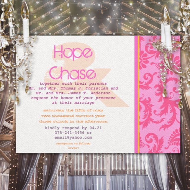 Convite De Casamento De Fotos Do Estilo Poster Whi (Criador carregado)